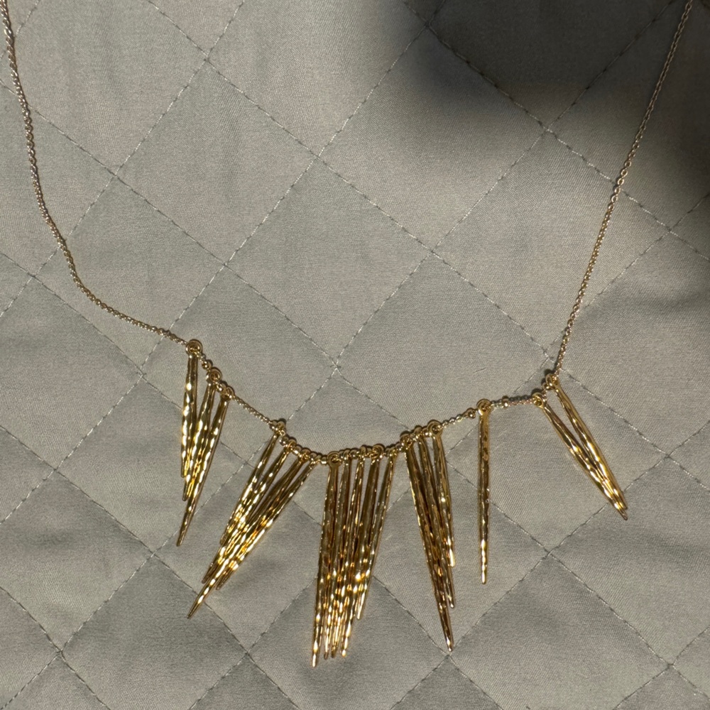 Stella And Dot Adjustable Gold Statement Necklace - image 6